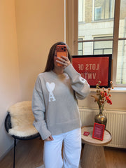 AMI Paris trui beige