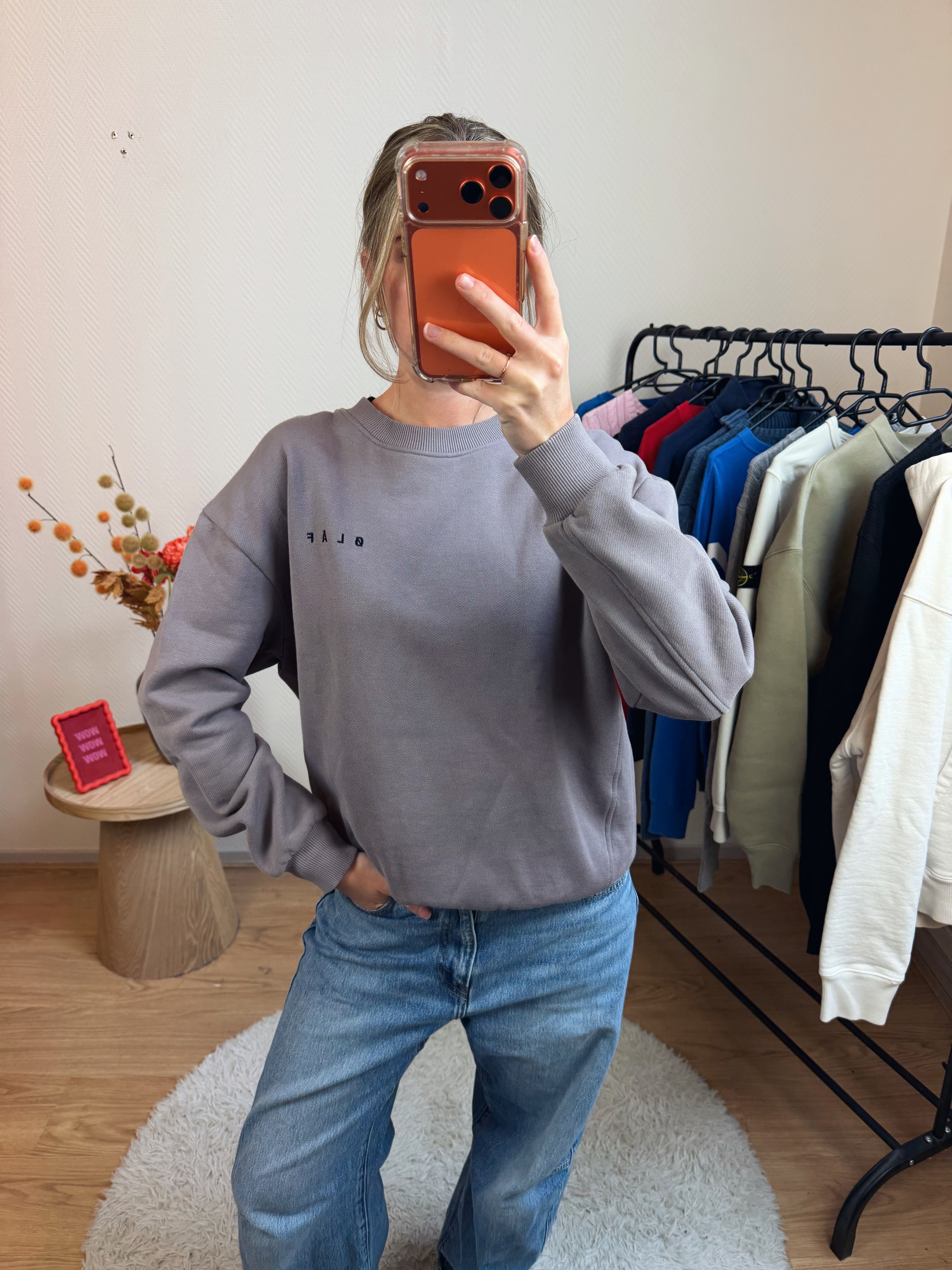 ØLÅF sweater met backprint