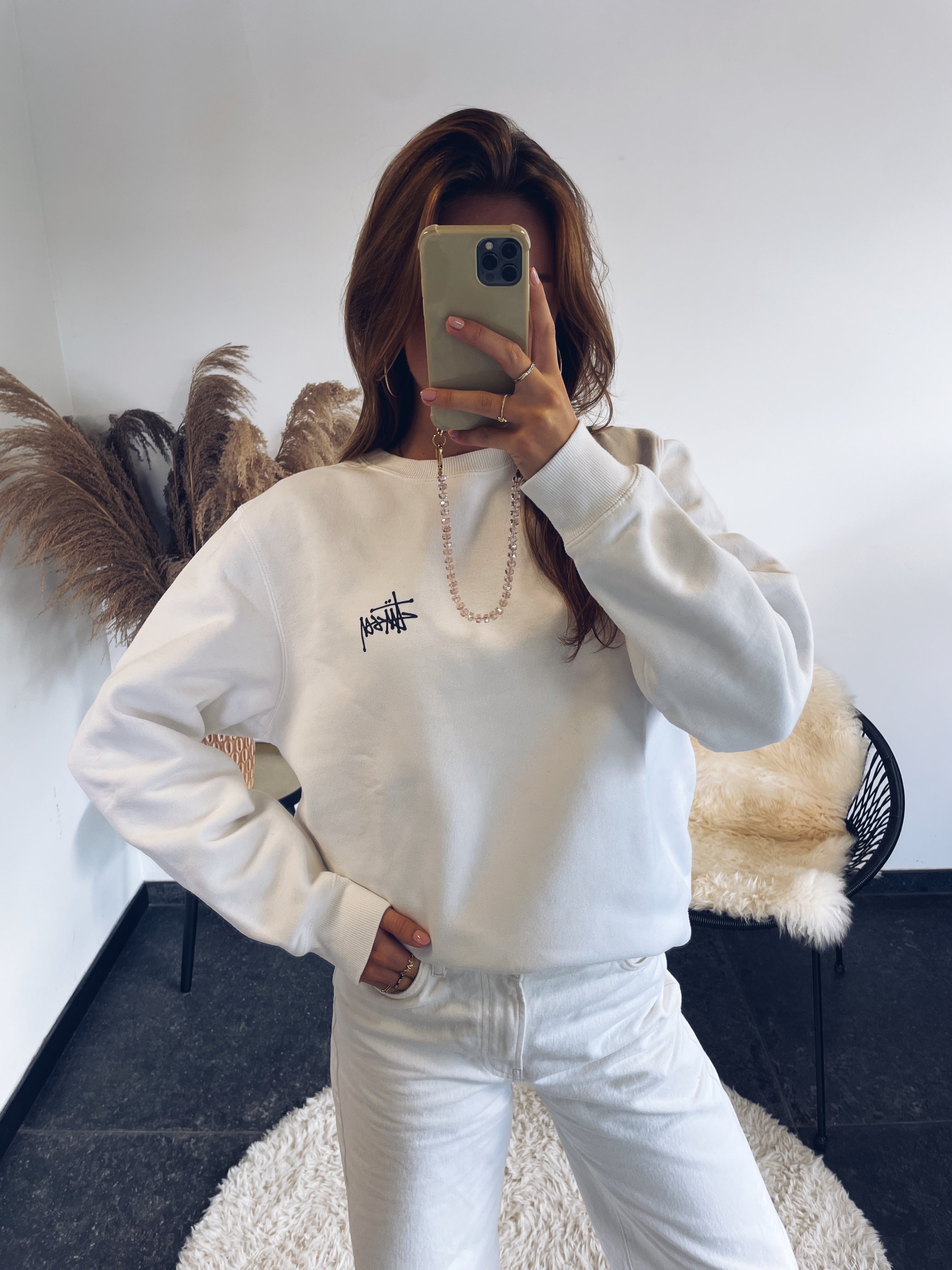 Stüssy sweater met backprint