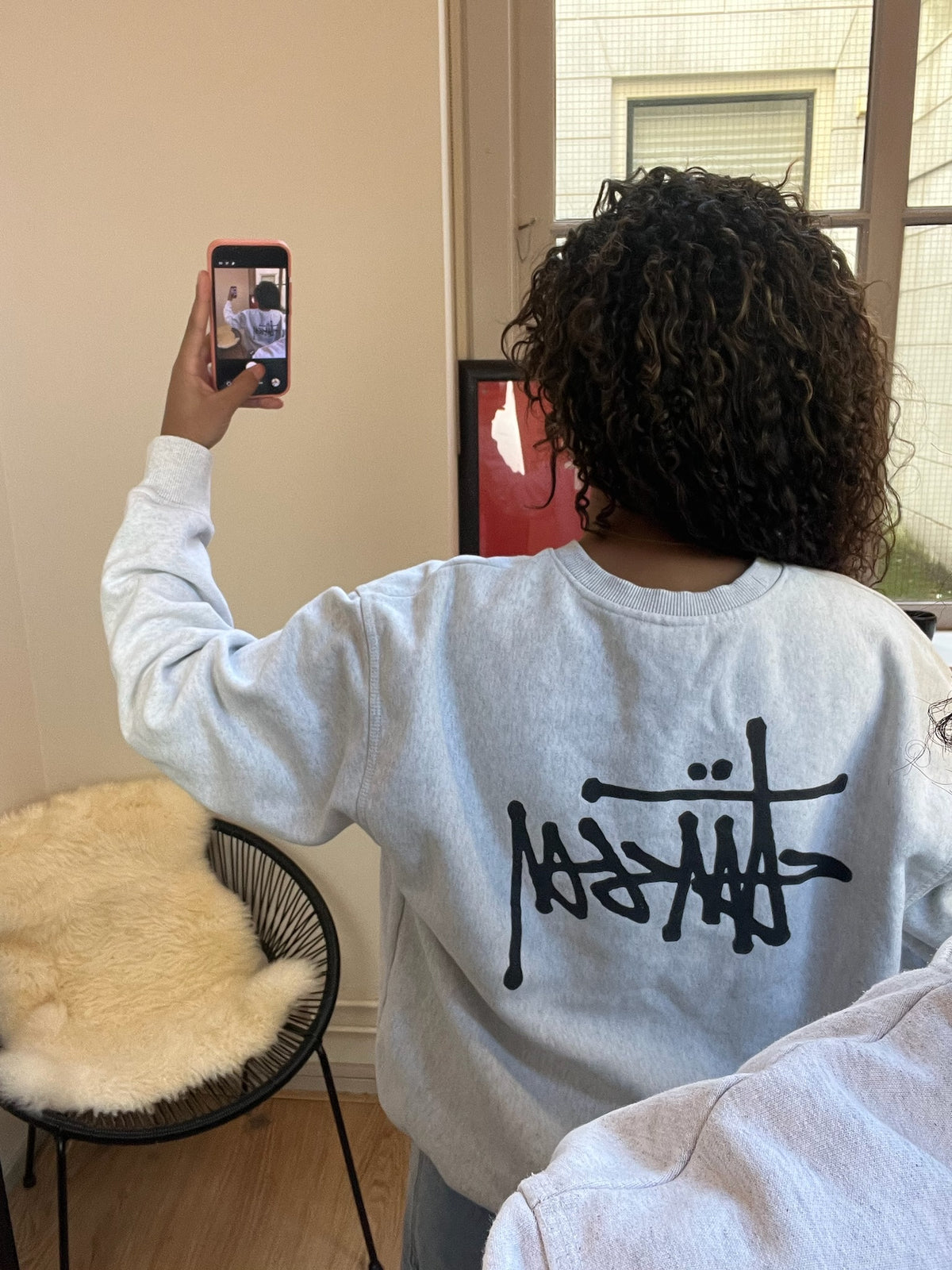 Stüssy sweater met backprint