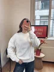 Olåf sweater met backprint