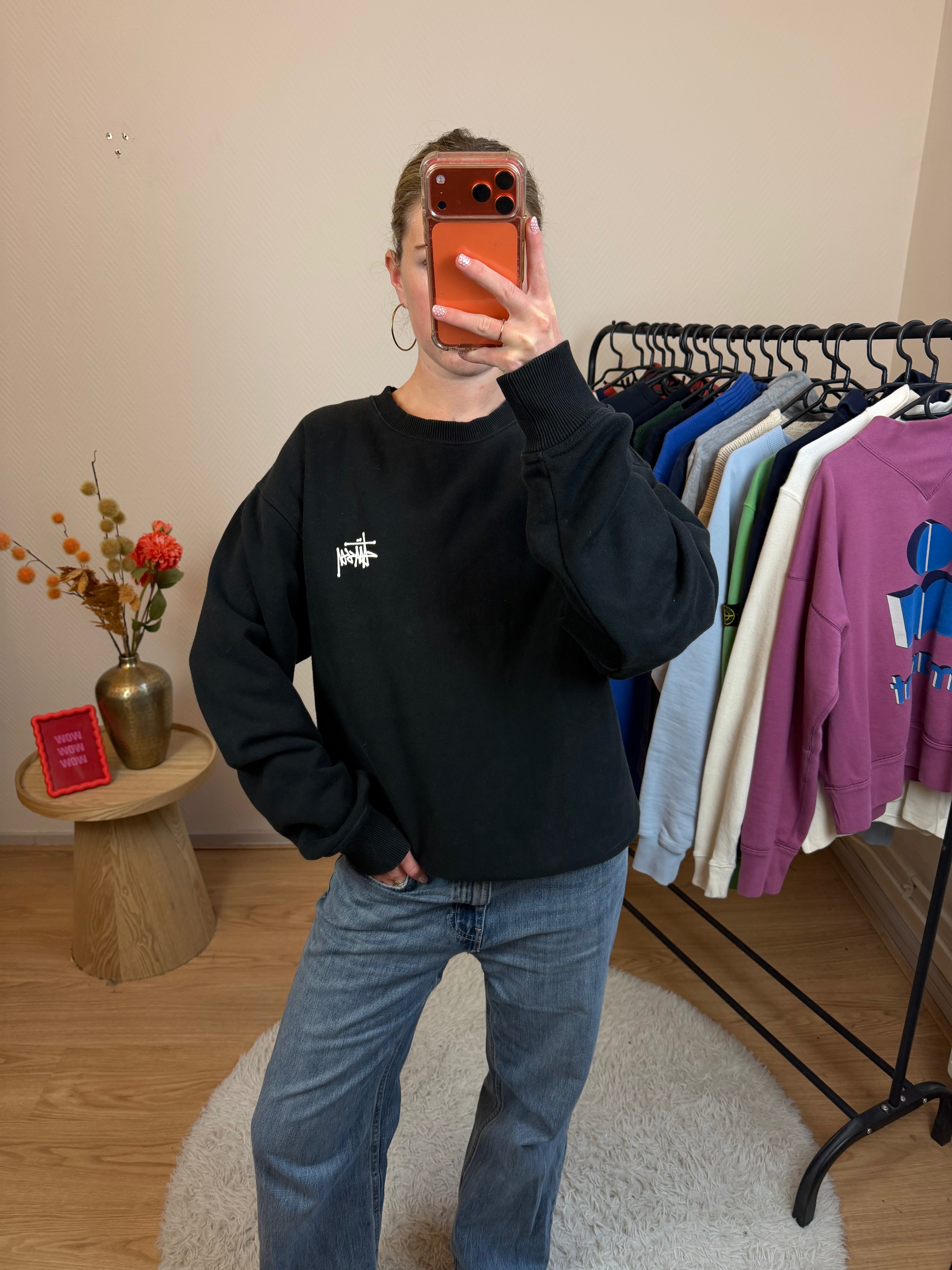 Stüssy sweater met backprint