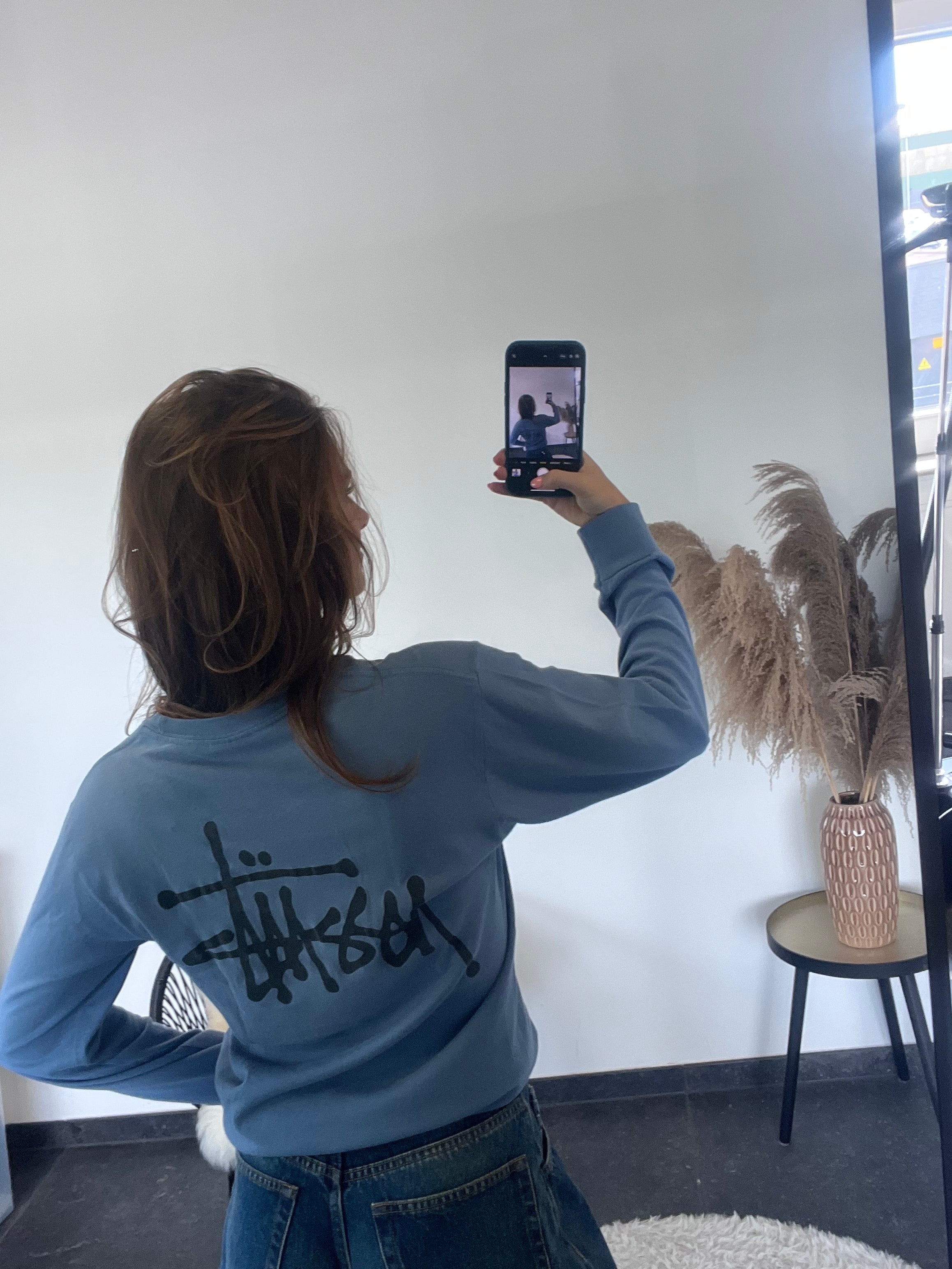 Stüssy longsleeve met backprint